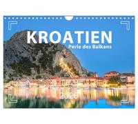 Croatia - Pearl of the Balkans UK-Version (Wall Calendar 2026 DIN A4 Landscape), CALVENDO 12 Month Wall Calendar