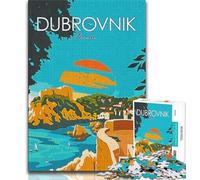 Croatia Travel Dubrovnik 1000 Pieces Jigsaw Puzzles For Teens And Adults,Educational Toys Is Ideal As A Gift for The Whole Family 38x26cm