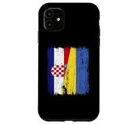 Croatia Ukraine Half Flag Croatian Ukrainian Heritage Case for iPhone 11