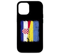 Croatia Ukraine Half Flag Croatian Ukrainian Heritage Case for iPhone 12/12 Pro