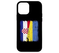 Croatia Ukraine Half Flag Croatian Ukrainian Heritage Case for iPhone 12 mini