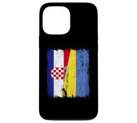 Croatia Ukraine Half Flag Croatian Ukrainian Heritage Case for iPhone 13 Pro Max