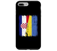 Croatia Ukraine Half Flag Croatian Ukrainian Heritage Case for iPhone 7 Plus/8 Plus