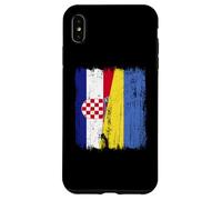 Croatia Ukraine Half Flag Croatian Ukrainian Heritage Case for iPhone XS Max