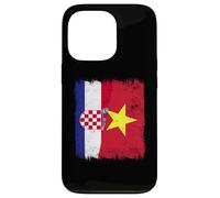 Croatia Vietnam Half Flag Croatian Vietnamese History Case for iPhone 13 Pro