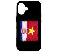 Croatia Vietnam Half Flag Croatian Vietnamese History Case for iPhone 16