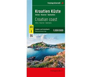 Croatian Coast Road and Leisure Map - Istria, Kvarner, Dalmatia