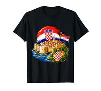 Croatian Croatia Coast Flag Croatian Souvenir T-Shirt