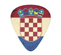 Croatian Flag 12-Pack Guitar Picks, Includes Thin, Medium & Heavy Gauges 3 Sizes for Guitar Electric Acoustic Picks