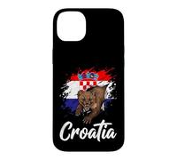 Croatian Flag Marten Burst Hrvatska Pride Design Case for iPhone 14 Plus