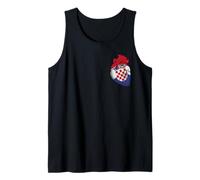 Croatian National Flag Pocket Heart Croatia Pride Heritage Tank Top