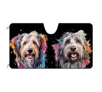 Croatian Sheepdog Dog Couple Front Windshield Sun Shade Block Uv Rays Windscreen Car Sunshades Foldable Front Window Sunshades Universal For Auto Truck Suv S