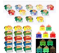 CroBlissful 60 Set Dumpster Desk Accessories Glow Mini Resin Dumpster Ornament Emotional Desk Appreciation Gifts for Volunteer Employee Coworkers (Colorful)