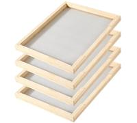 CroBlissful Beehive Inner Cover 10 Frame Ventilated Inner Cover Langstroth Style Beehive Insulation Bee Hive Wooden Vented Beekeeping Tool Supplies Starter for Beginners Beekeepers (4 Pcs)