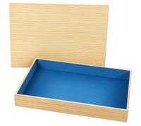 CroBlissful Wooden Therapy Sandtray with Lid, Sensory Training Sand Writing Tray for Office and Sand Tray Miniature Models