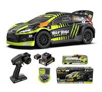 CROBOLL RLAARLO 1/10 Brushless Carbon Fiber RC Drift Cars for Adults with Gyro, Max 50 mph Fast RC Rally Car, 2.4Ghz All Terrain Remote Control Car 4x4 Hobby RTR RC Truck with 3S Battery
