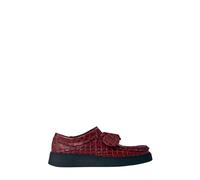 Croc-Embossed Lace-Up Shoes - female - Clarks - Laced Shoes - Red - 3 1/2 UK - Shoes 3 1/2 UK