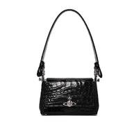 Croc-Embossed Shoulder Bag - female - Vivienne Westwood - Shoulder Bags - Black - ONE SIZE - Bags ONE SIZE
