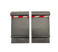 Croc Liner Garage Indoor/Outdoor Parking Guide Mat, Heavy Duty Wheel Stoppers, for Trucks & Vehicles, Anti-Skid Grips, Reflective Stripes (Set of 2)