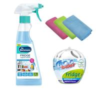 Croc’Odor Fridge Deodoriser XL 140g Bundled WIth Hygiene Cleaner 250ml and 3 Alimos Microfibre Cloths Fridge Cleaning and Odour Control Bundle