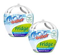 Croc Odor Fridge Deodoriser XL x 2 - Powerful Odour Eliminator for Fridges - Long-Lasting, Food Safe & Powerful Neutraliser with Welari Thank You Card | (2 Pack)