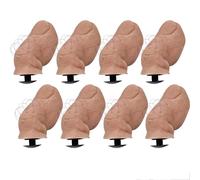 Croc Toe Charms - Hilarious 3D Realistic Hairy Big Toe Shoe Accessories, Fun DIY Croc Decoration for Adults & Kids, Perfect for Party Favours & Birthday Gifts (8PCS)