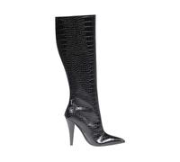 Croc Zip Knee High Boot 105 - female - Tom Ford - Heeled Boots - Black - 5 1/2 UK - Shoes 5 1/2 UK