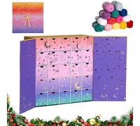 Crochet Advent Calendar 2025,25-Day Yarn & Crochet Pattern Countdown Box,Diy Craft Christmas Countdown Calendars For Knitters,Includes Yarn,Crochet Gifts & Patterns