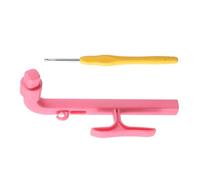 Crochet Aid - 6.69 inch | ABS Tension Tool - Hook Holder Guide Yarn Organizer for Women Beginners Craft Lovers Handmade Art Projects Consistent Stitches Durable