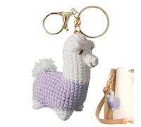 Crochet Animal,Crochet Bag Charm - Motivational Cute Alpaca Handmade Crafts Knitting Charm for Women Girls Kids Adults Teacher Appreciation Graduation