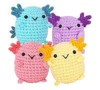 Crochet Animal Kit - Complete Yarn Crafting Set | Creative Knitting Tools Pattern Collection Hooks Accessories Organizer for Beginners Crafters Hobbyists Gift Projects