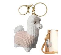 Crochet Animals | Animal Bag Charm - Motivational Cute Alpaca Handmade Crafts Knitting Charm for Women Girls Kids Adults Teacher Appreciation Graduation