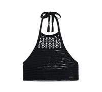 Crochet backless crop top for women Superdry Noir L
