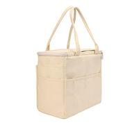 Crochet Bag Organizer - Knitting Yarn Storage Tote, Spacious Travel Craft Organizer | Durable Multi Pocket Design Holds Hooks Needles Accessories, Ideal Portable Project Bag for Crochet Enthusiasts