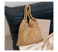 Crochet Bags for Women Women Large Capacity Straw Handbag Totes Hollow Out Shoulder Bags Vintage Travel Beach Bag(Color 1)