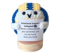 Crochet Balls with Positive Messages - 2.36 x 2.36 x 2.56 inches, Handmade Mini Plush for , Emotional Mini Sports Balls for Bedside Bookshelf in the Study