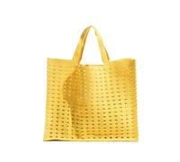 Crochet Beach Bag Solid Pink Hollow Out Crochet Shopper Handbag Summer Mesh Square Tote Clutch Purse Beach Shopping Bag(Color02)