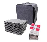 Crochet Block Mat 32x32cm Knit Blocking Comb Granny Squarecraft Knitting Project with Knit Blocking Mat