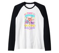 Crochet Book Lover Tiny Stitches Big Stories Extra Coffee Raglan Baseball Tee