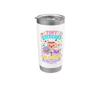 Crochet Book Lover Tiny Stitches Big Stories Extra Coffee Stainless Steel Insulated Tumbler