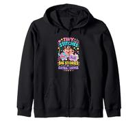 Crochet Book Lover Tiny Stitches Big Stories Extra Coffee Zip Hoodie