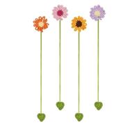 Crochet Bookmarks, Crochet Cute Flower Decor | Book Lovers Reading Accessories,for Adults Teacher Studio School Daily Offices Bathroom File Desk Home Birthday Festival