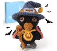 CROCHET BOX Crochet Kits for Beginners Adults, Crow Complete Crochet Starter Set with Soft Yarn, Easy-to-Follow Instructions and Video Tutorials, Birthday Gift for Kids