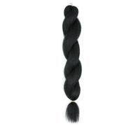 Crochet Braiding Jumbo Hair Extensions,24 Inch Synthetic Braidings Afro Twist Weave Hairs(#1B,6pcs/lot)