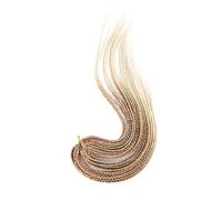 Crochet Braids 24Inch Box Braids Hair Pre Stretched Synthetic Braiding Hair Extension Synthetic Hair For Braid (Quantity : 3Pcs/Lot Style : Style five) (Style Six 3Pcs/Lot)