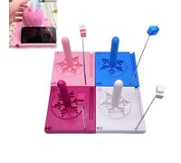 Crochet Caddy, Shiny Portable Multi-Functional Yarn Spool Box, Yarn Spinner Holder for Knitting with Phone Stand, Detachable, Ideal Gift Accessories Organizer for Knitting Lovers(4pcs)