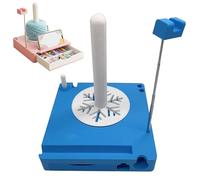 Crochet Caddy with Phone Stand, Portable Multi-Functional Yarn Holder Spinner, Detachable Yarn Spool Box & Crochet Accessories Organizer for Knitting Lovers Crocheter (Blue)