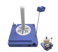 Crochet Caddys, Multi-Functional Yarn Spool Box, Crochet Yarn Holder Spinner with Phone Stand and Drawer, Detachable Yarns Spool Organizer Box, Crochets Accessories for Beginners Knitter(Blue)