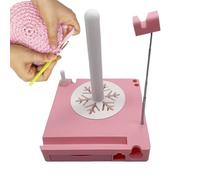 Crochet Caddys with Drawer, Multi-Functional Yarn Spool Box, Portable Crochet Yarn Holder Spinner with Phone Stand, Detachable Yarns Spool Organizer Box, Crochets Accessories for Knitter Lovers(B)