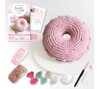 Crochet Cafe Amigurumi Kit Donut : Everything You Need Is Included: 100%-Cotton Yarn, Crochet Hook, Stitch Marker, Tapestry Needle, Fiberfill, Step-by-Step Leaflet, and Exclusive Instruction Videos; B